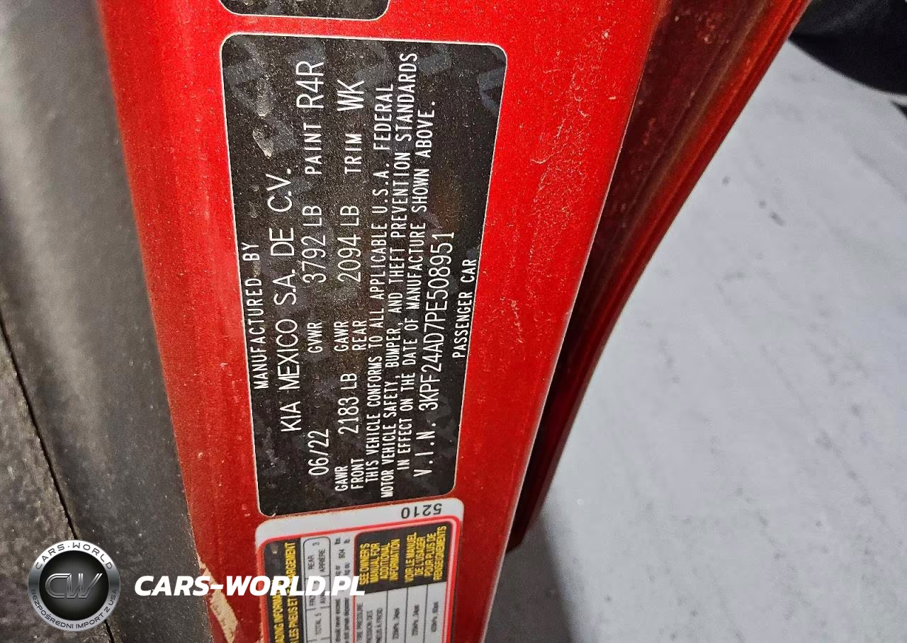 2023 Kia Forte Lx VIN:3KPF24AD7PE508951 - 12