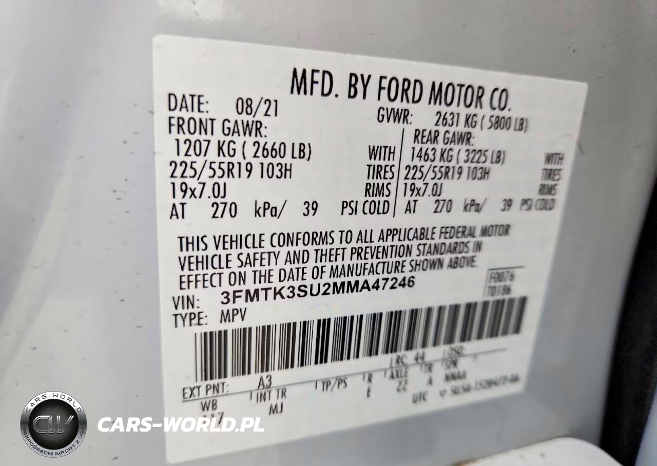 2021 Ford Mustang Mach-E Premium VIN:3FMTK3SU2MMA47246 - 14