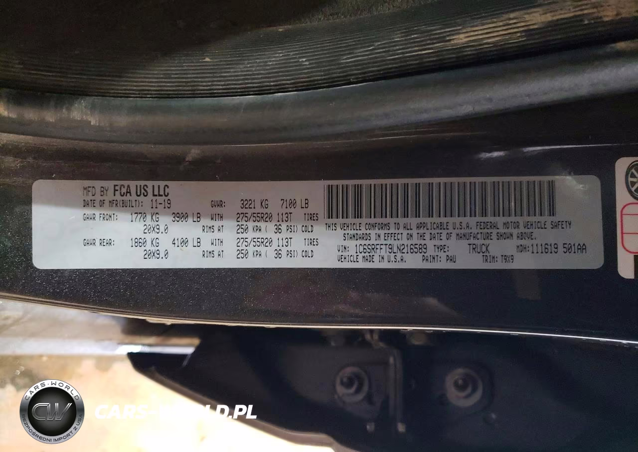 2020 Ram 1500 Big Horn VIN:1C6SRFFT9LN216589 - 12