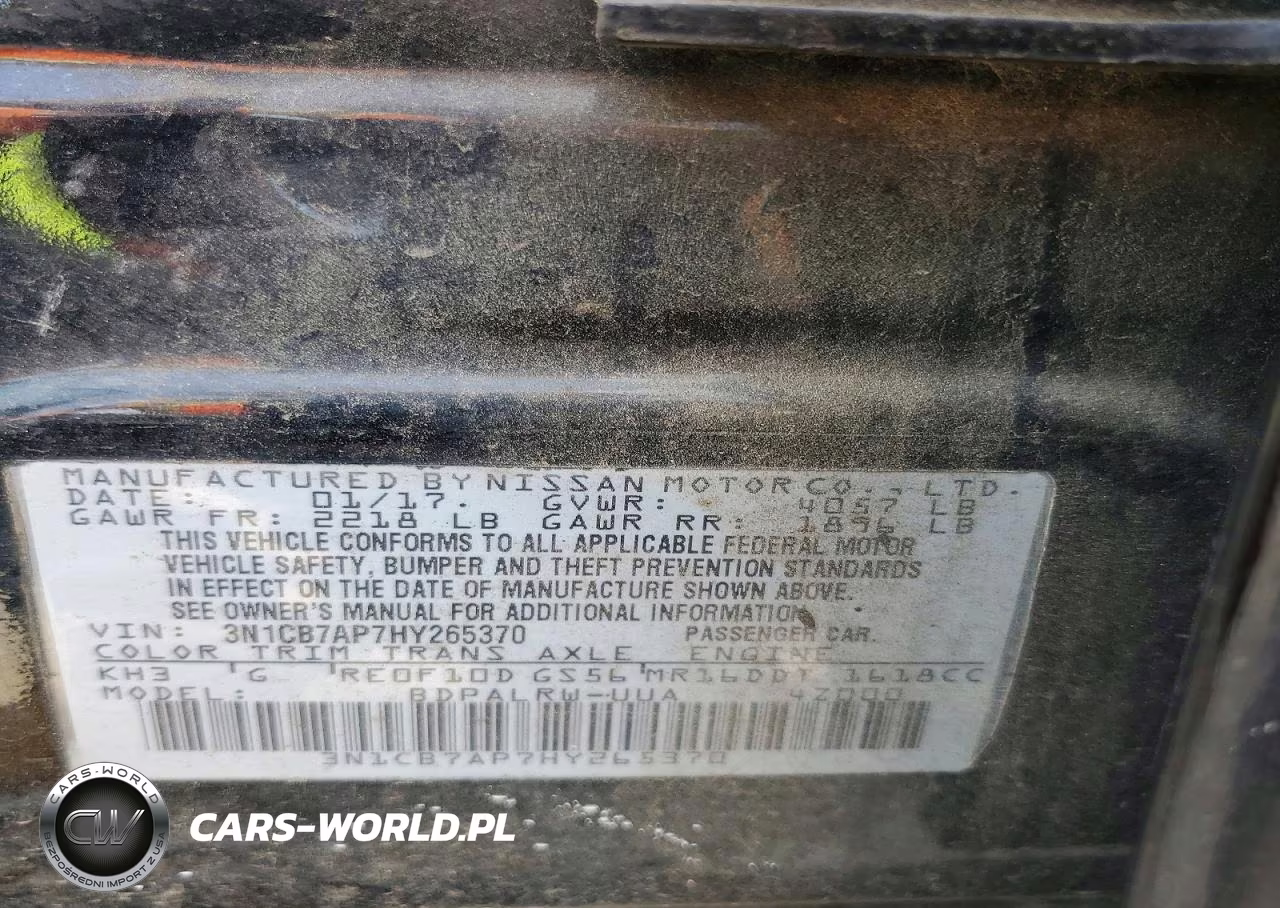 2017 Nissan Sentra Sr Turbo VIN:3N1CB7AP7HY265370 - 12