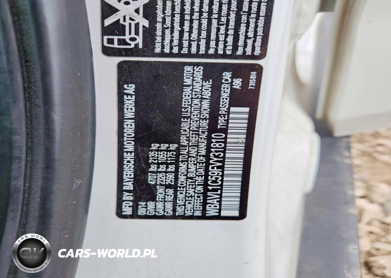 2015 BMW X1 VIN:WBAVL1C59FVY31810 - 13
