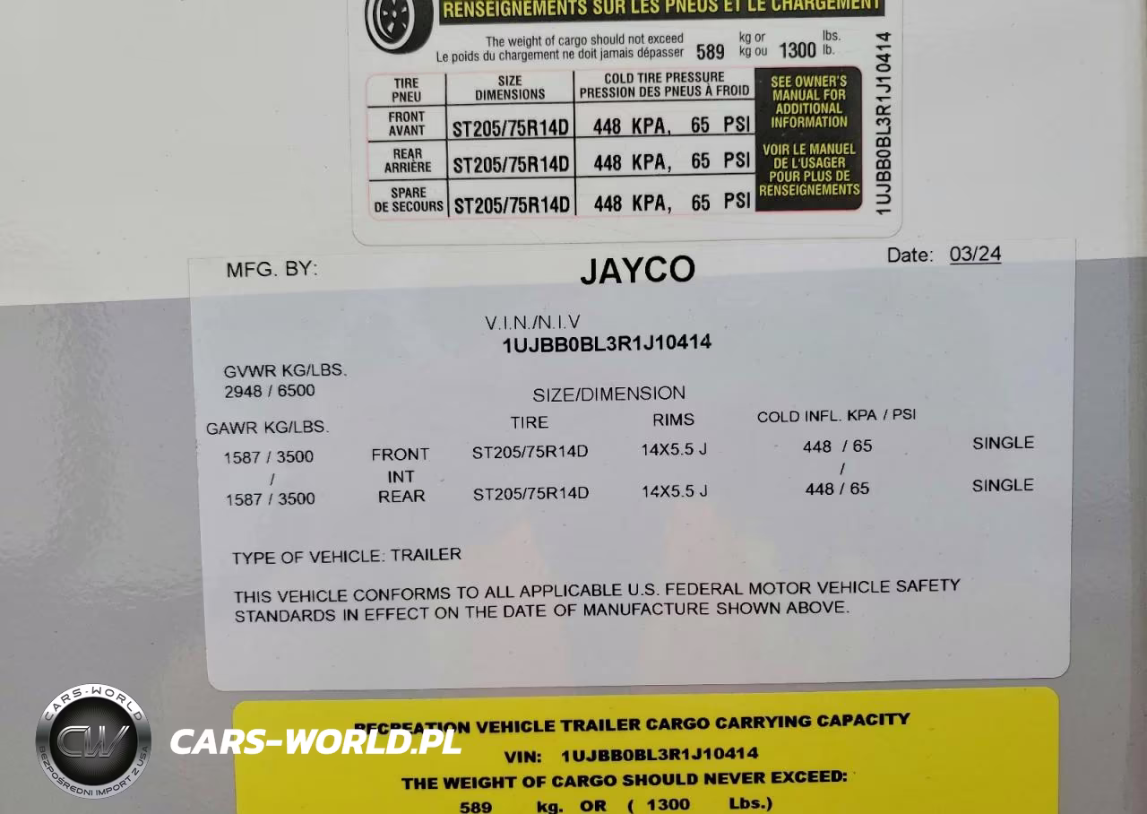2024 Jayco Jay Feather Camper VIN:1UJBB0BL3R1J10414 - 10