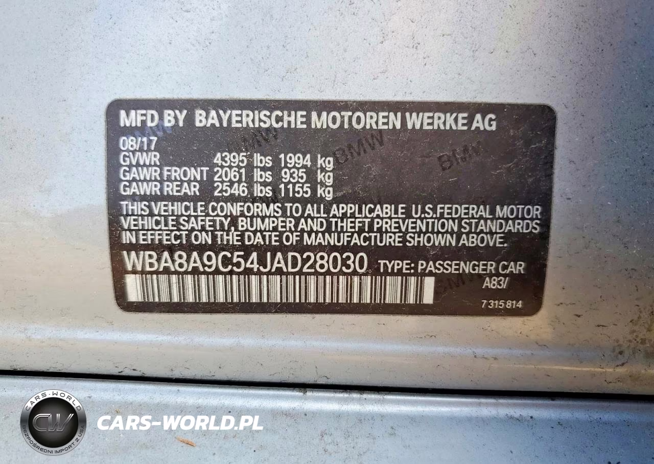 2018 BMW 320 I VIN:WBA8A9C54JAD28030 - 12