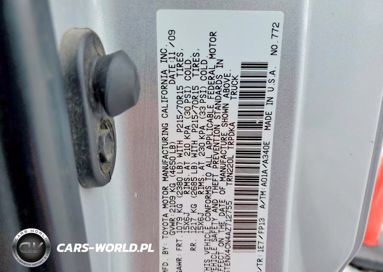 2010 Toyota Tacoma Base VIN:5TENX4CN4AZ712755 - 12
