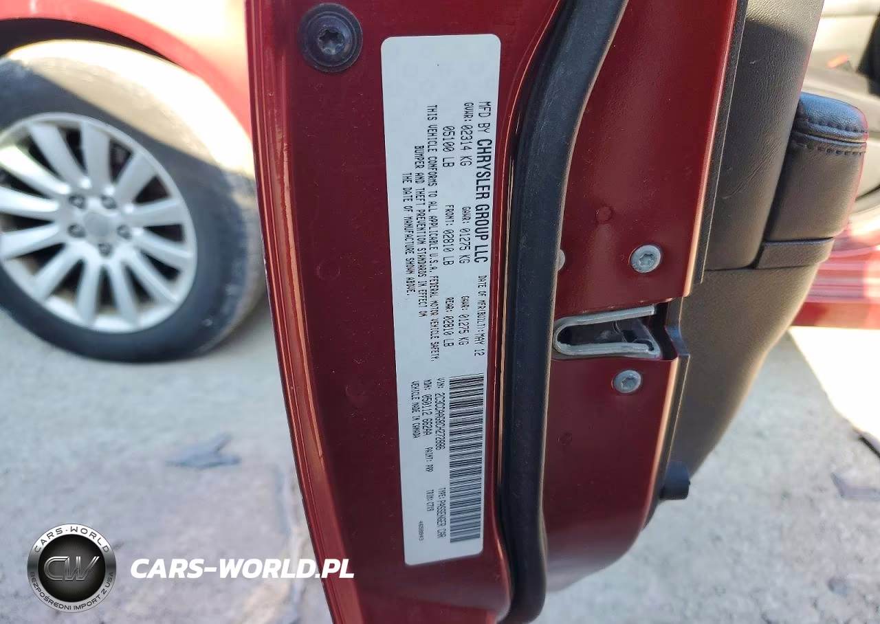 2012 Chrysler 300 4D 2Wd VIN:2C3CCAAG8CH272886 - 12