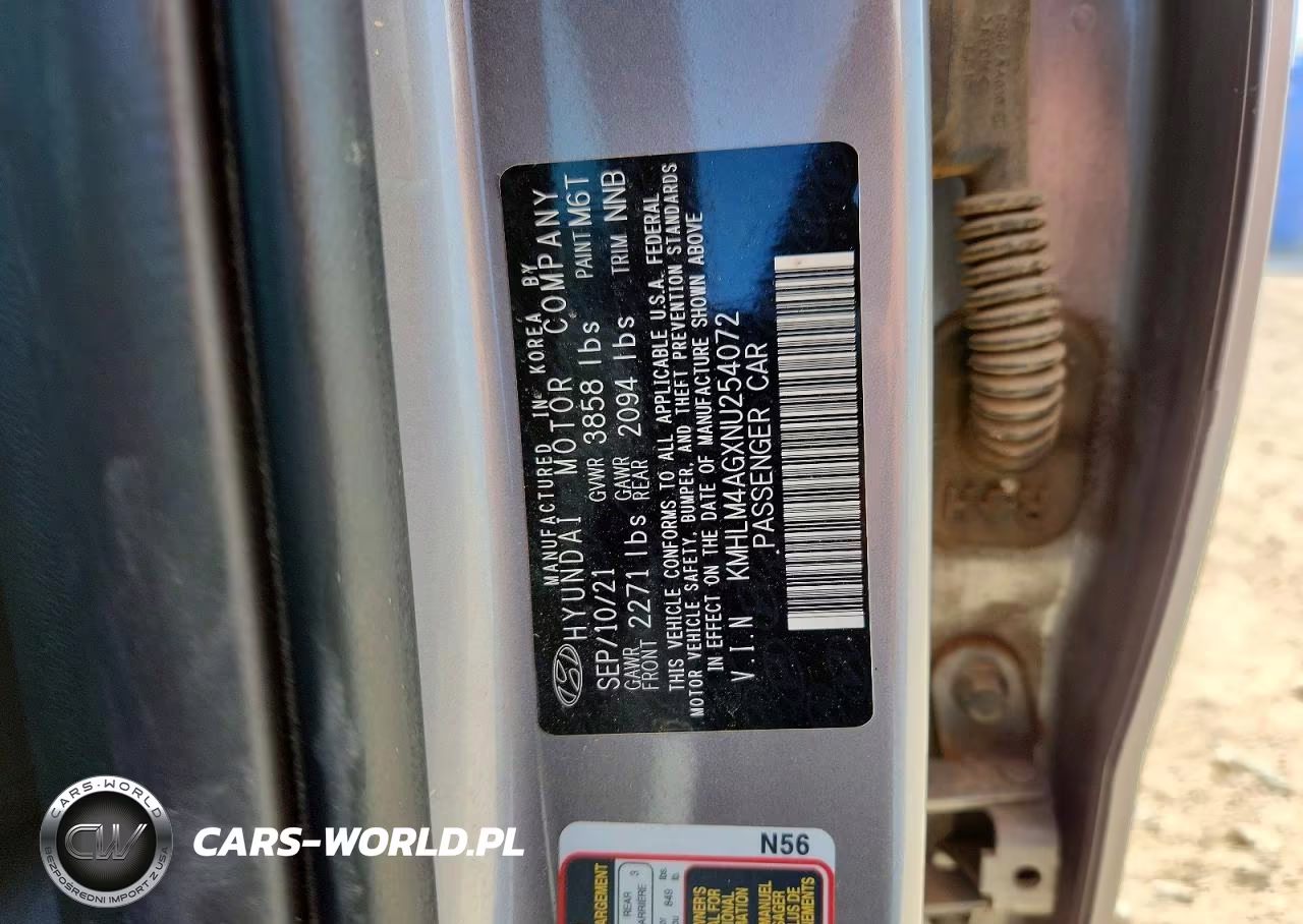 2022 Hyundai Elantra Sel VIN:KMHLM4AGXNU254072 - 13