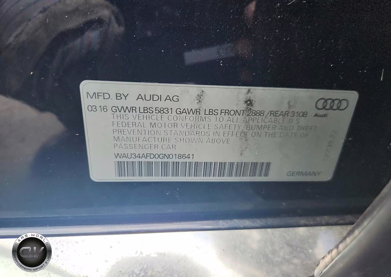 2016 Audi A8 L Quattro VIN:WAU34AFD0GN018641 - 12