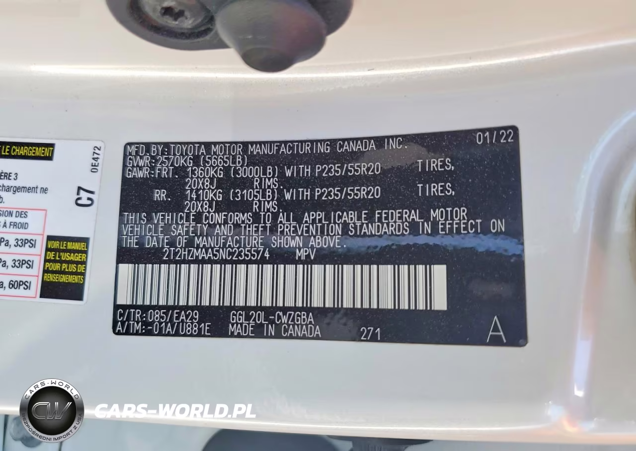 2022 Lexus Rx 350 VIN:2T2HZMAA5NC235574 - 12