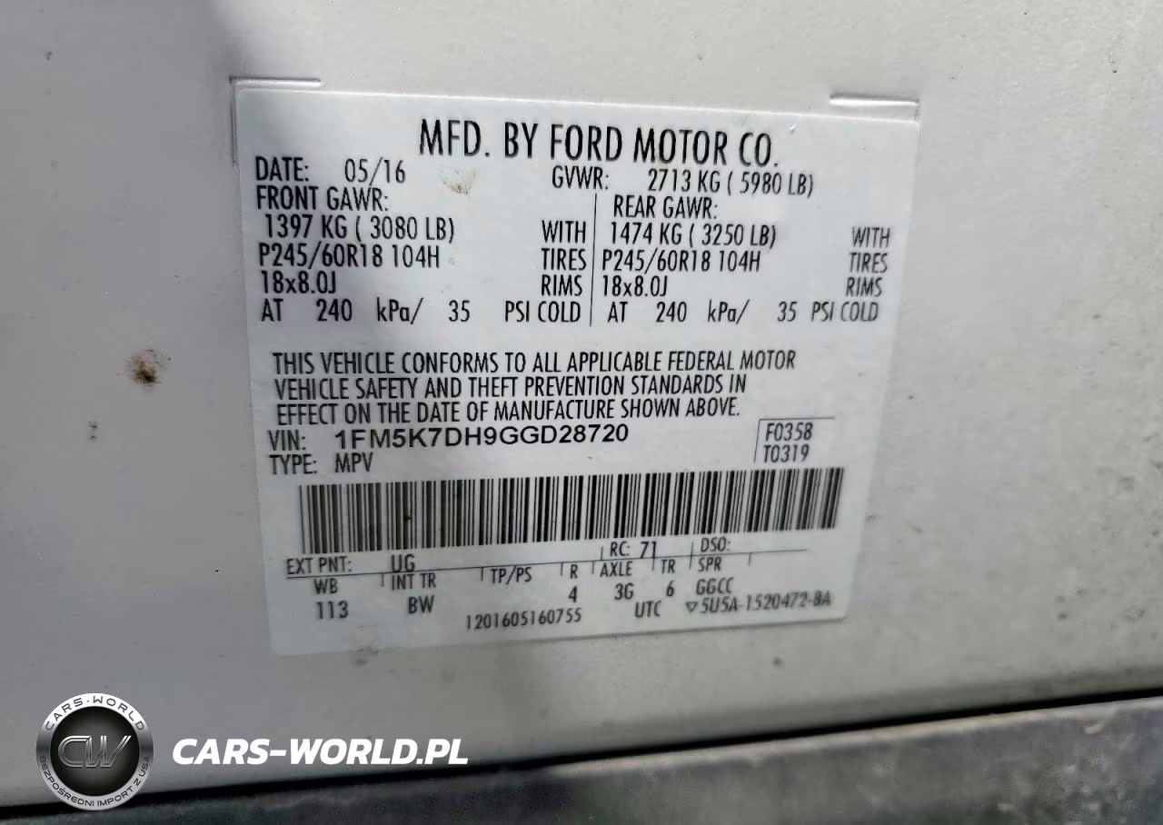 2016 Ford Explorer 4Wd VIN:1FM5K7DH9GGD28720 - 13