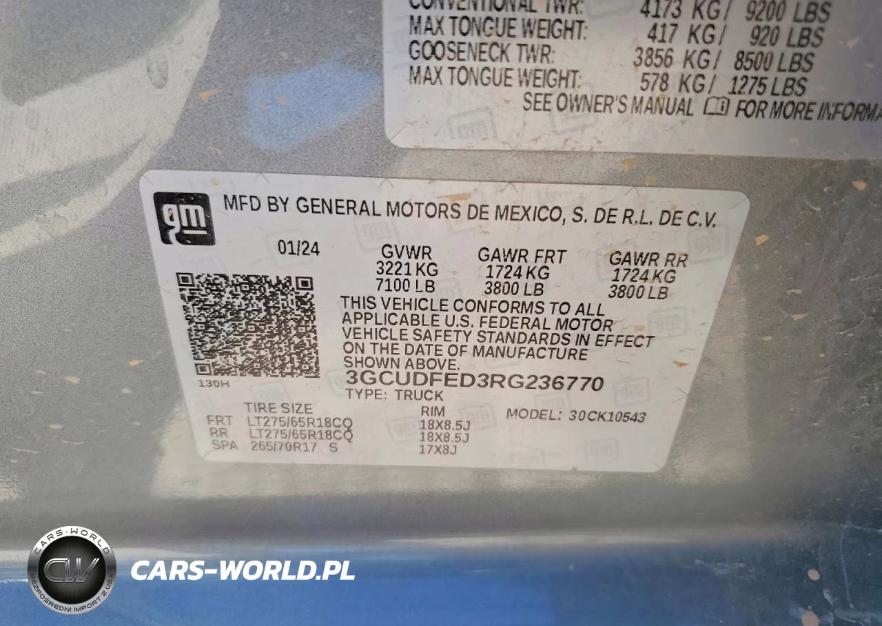 2024 Chevrolet Silverado K1500 Lt Trail Boss VIN:3GCUDFED3RG236770 - 12