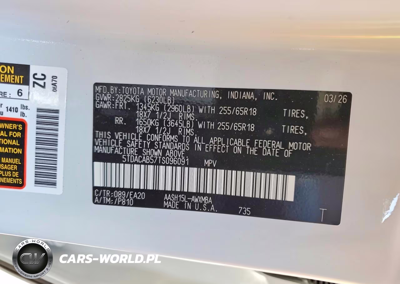 2026 Toyota Grand Highlander Hybrid Xle VIN:5TDACAB57TS096091 - 13