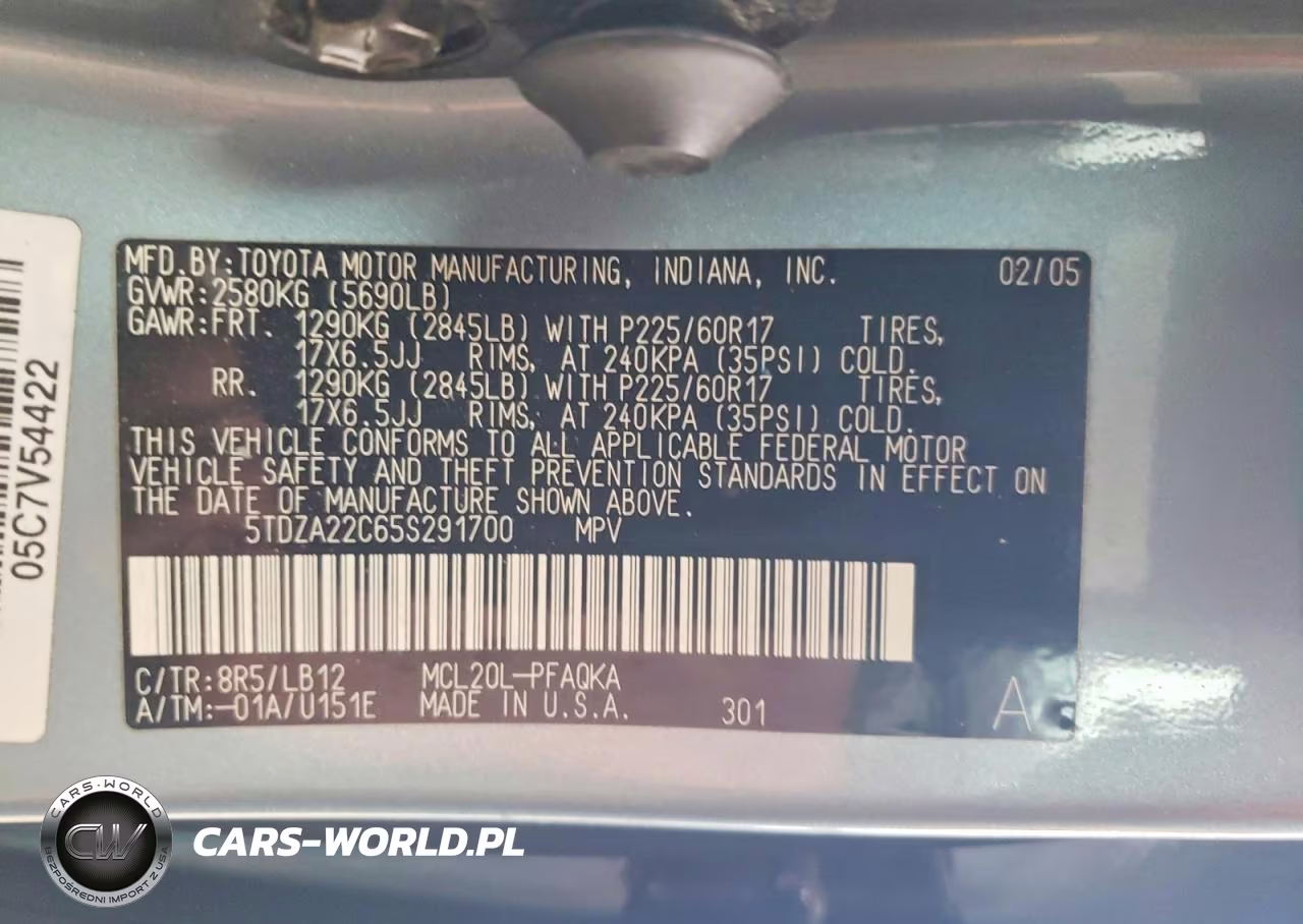 2005 Toyota Sienna Xle Limited 7 Passenger VIN:5TDZA22C65S291700 - 13