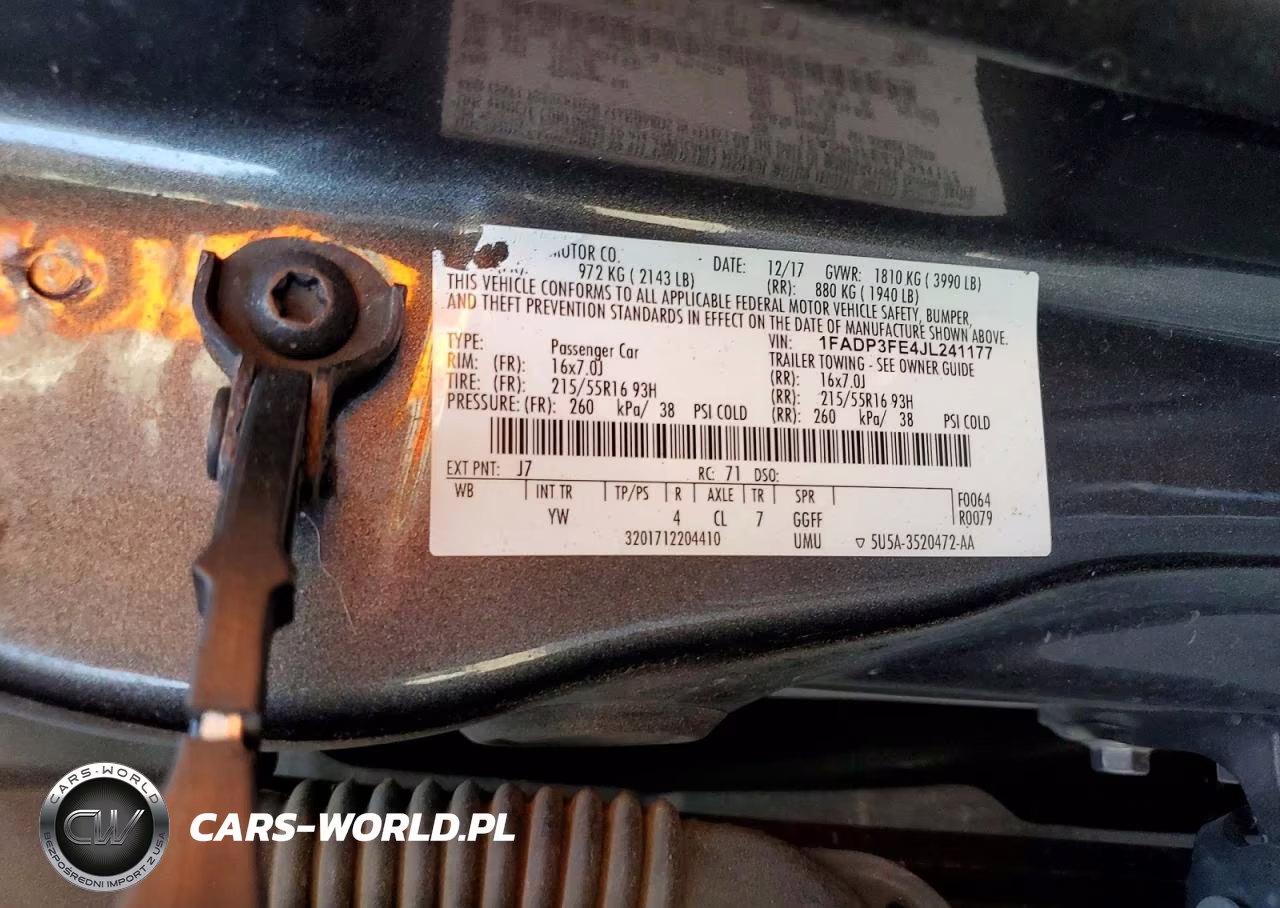 2018 Ford Focus Se VIN:1FADP3FE4JL241177 - 12