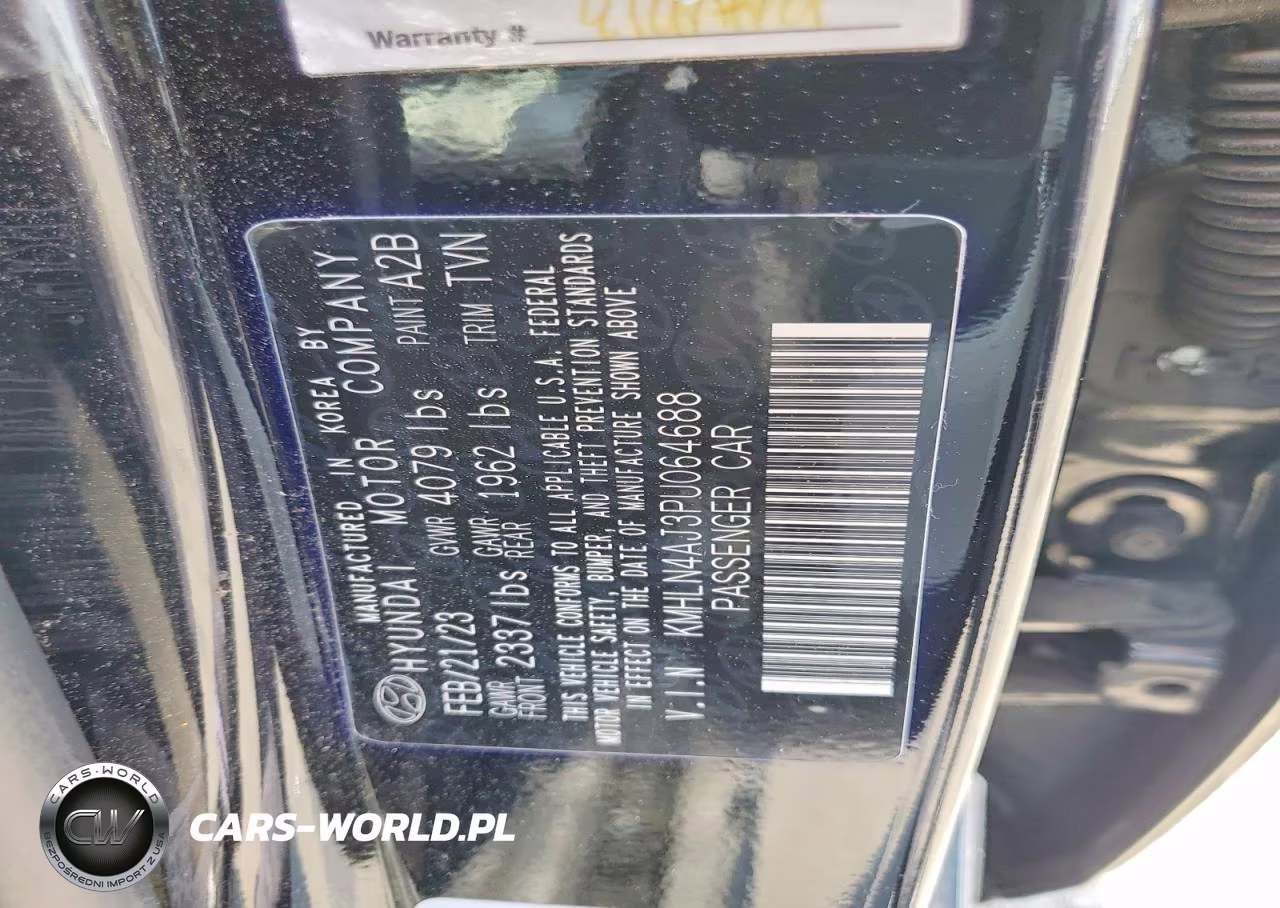 2023 Hyundai Elantra Limited VIN:KMHLN4AJ3PU064688 - 12