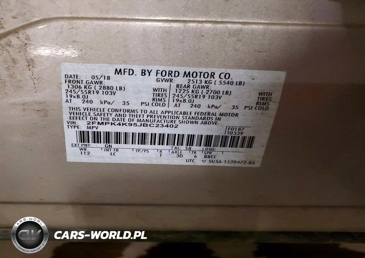2018 Ford Edge Titanium VIN:2FMPK4K95JBC23402 - 13