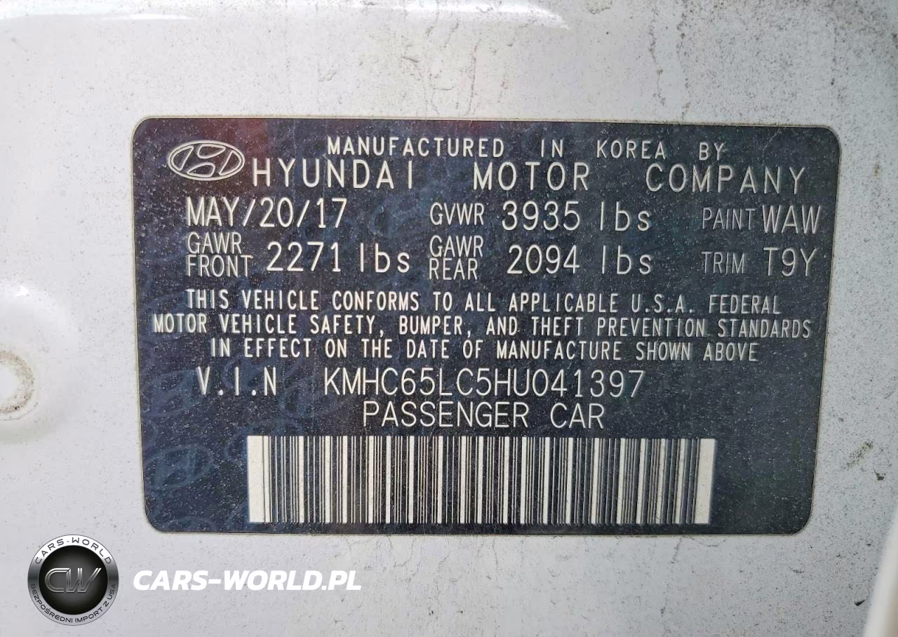 2017 Hyundai Ioniq Blue VIN:KMHC65LC5HU041397 - 12