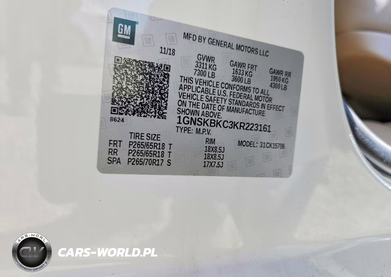 2019 Chevrolet Tahoe C1500 VIN:1GNSKBKC3KR223161 - 13