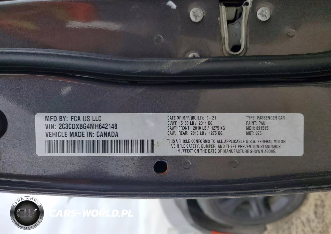 2021 Dodge Charger Sxt VIN:2C3CDXBG4MH642148 - 13