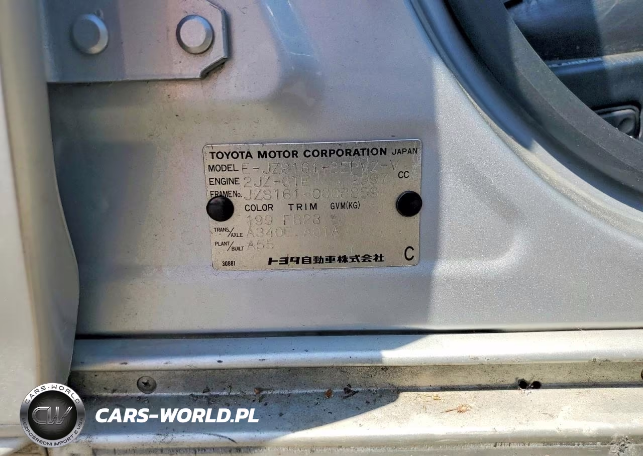 1998 TOYOTA ARISTO VIN:JZS1610008889 - 13