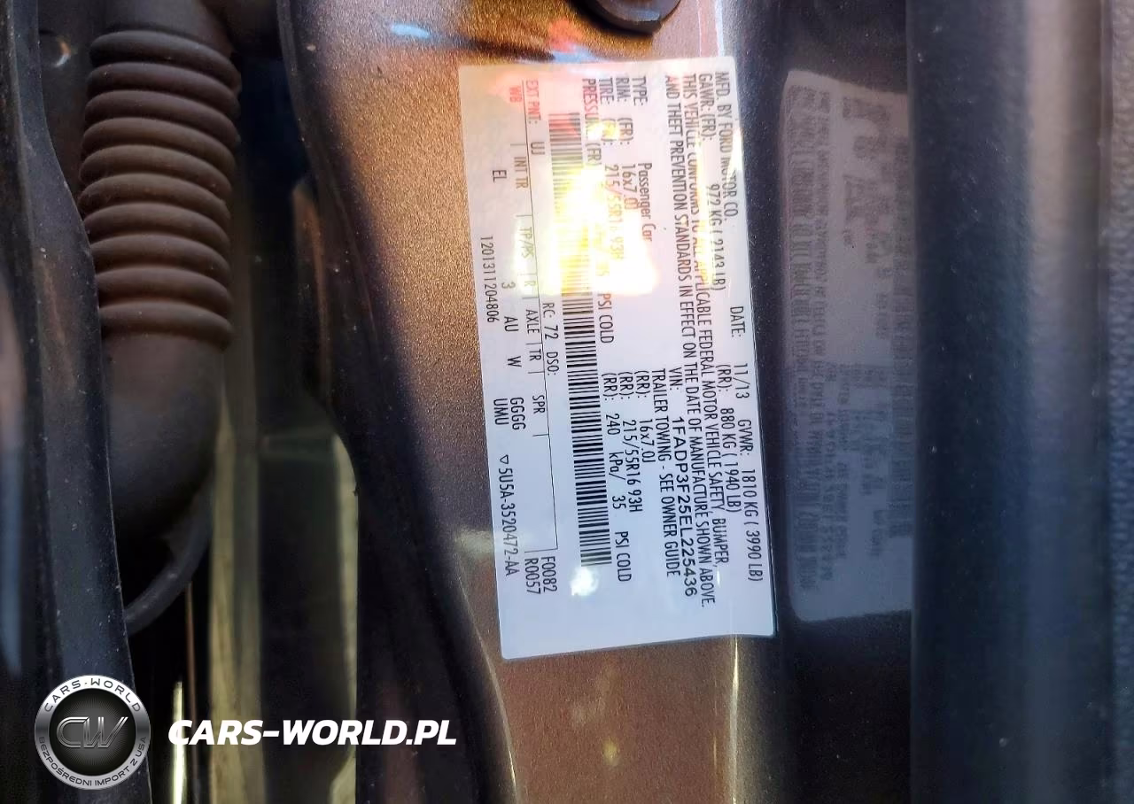 2014 Ford Focus Se VIN:1FADP3F25EL225436 - 12