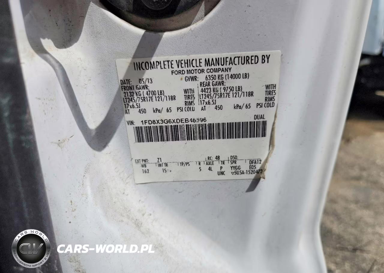2013 Ford F350 Super Duty VIN:1FD8X3G6XDEB46596 - 10