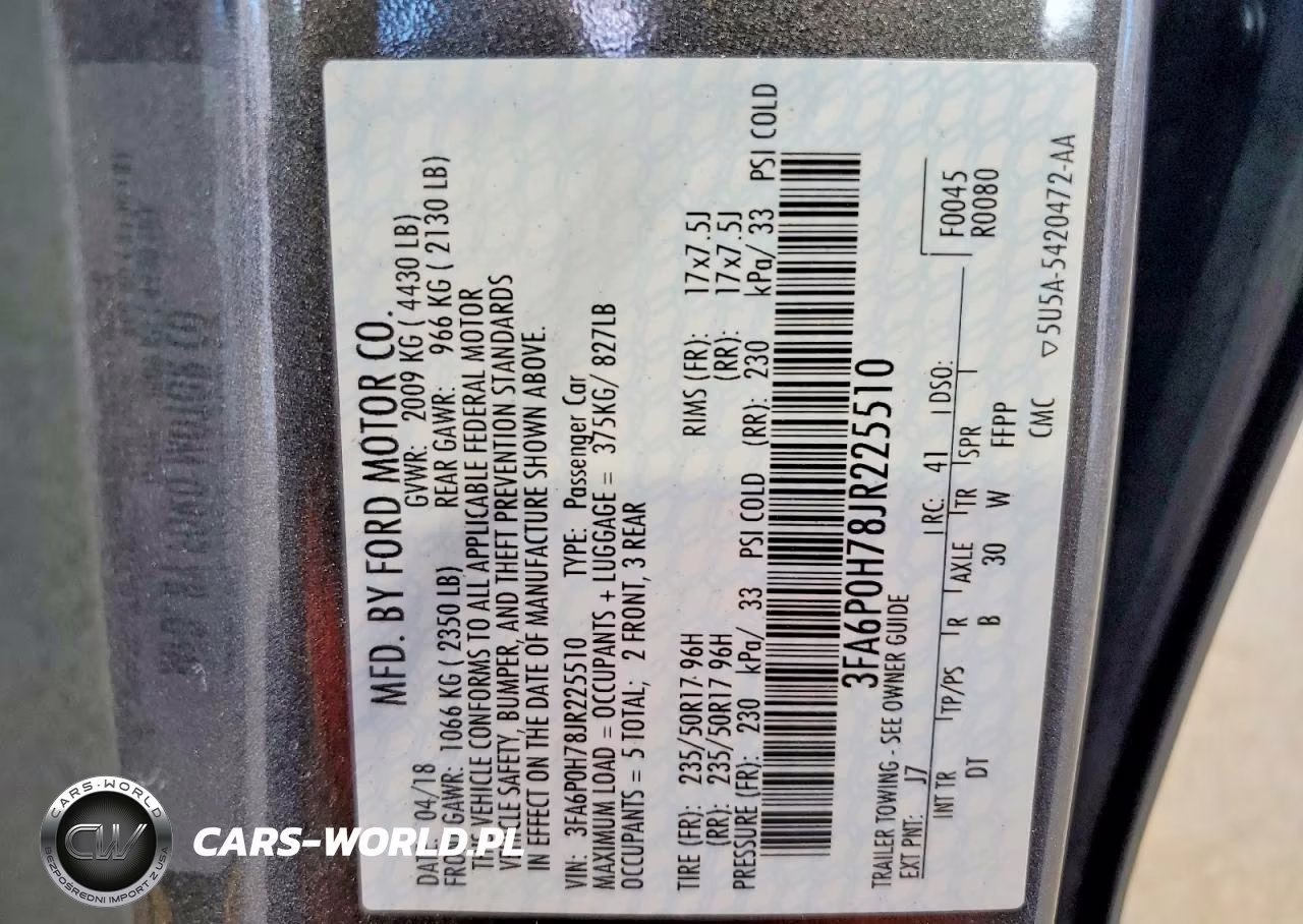 2018 Ford Fusion Se VIN:3FA6P0H78JR225510 - 12