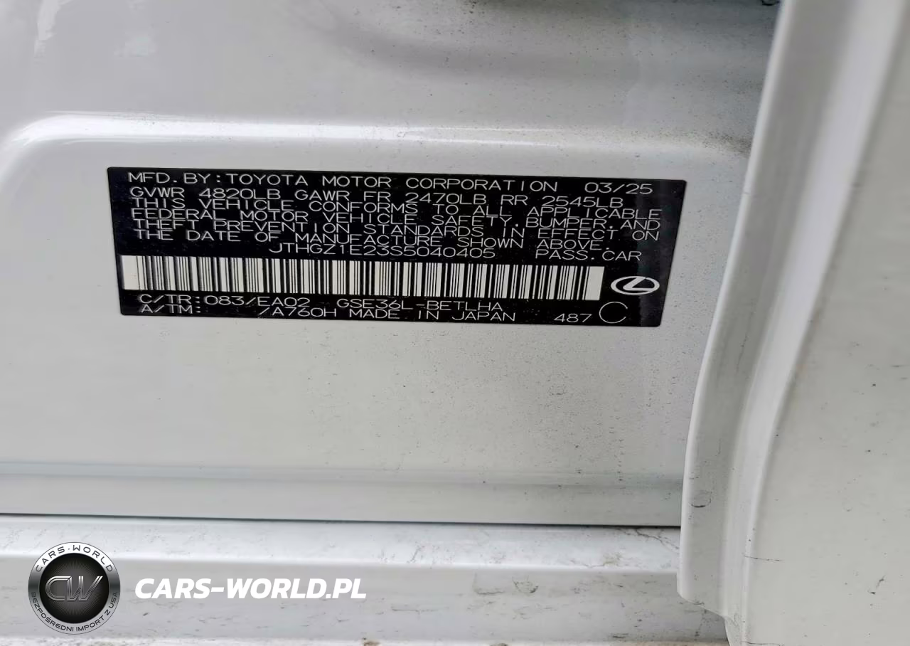 2025 Lexus Is 350 F Sport VIN:JTHGZ1E23S5040405 - 12