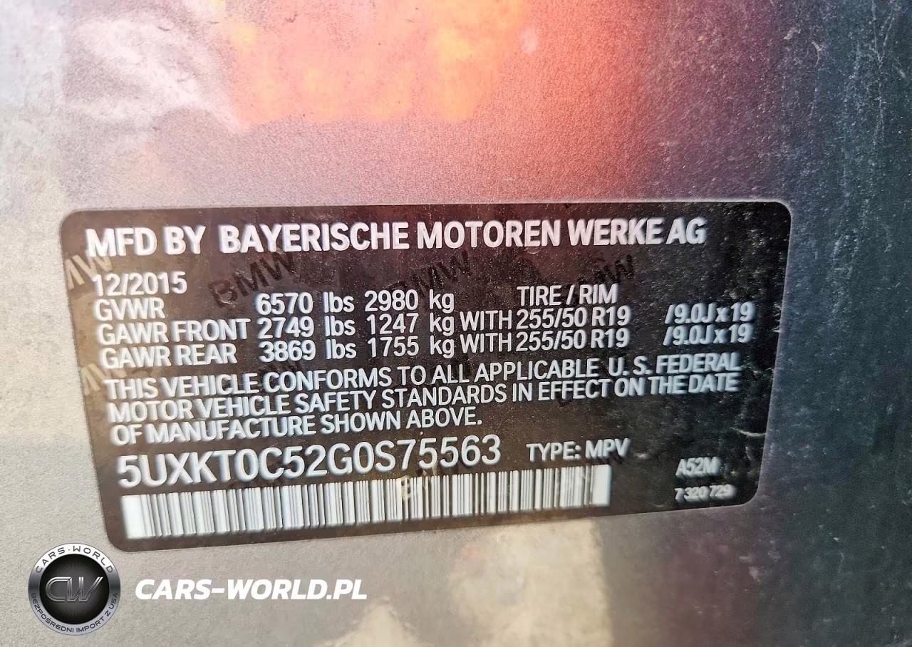 2016 BMW X5 Xdr40E VIN:5UXKT0C52G0S75563 - 13