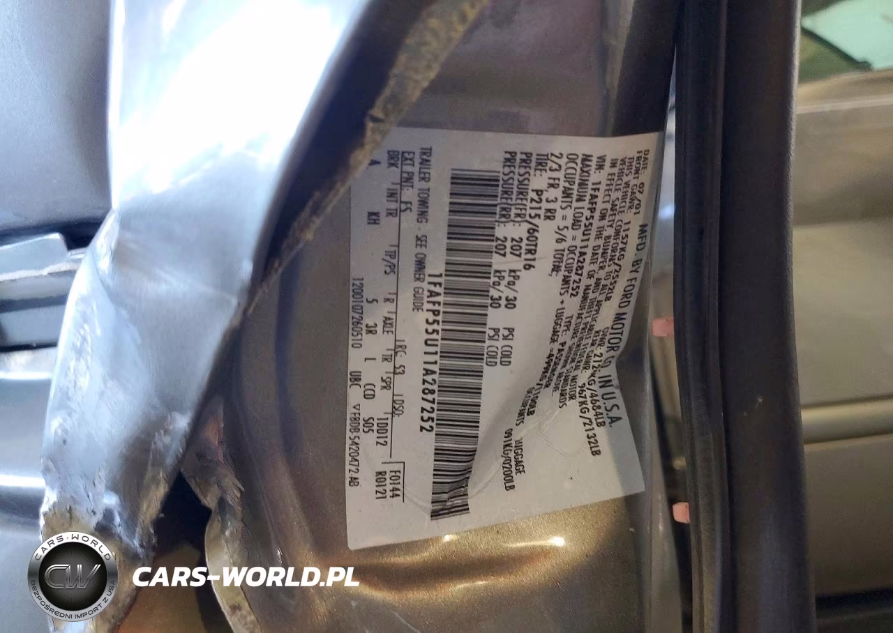 2001 Ford Taurus Ses VIN:1FAFP55U11A287252 - 12
