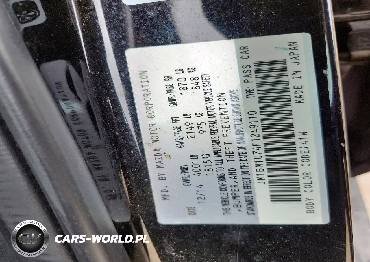 2015 Mazda 3 Sport VIN:JM1BM1U74F1249110 - 12