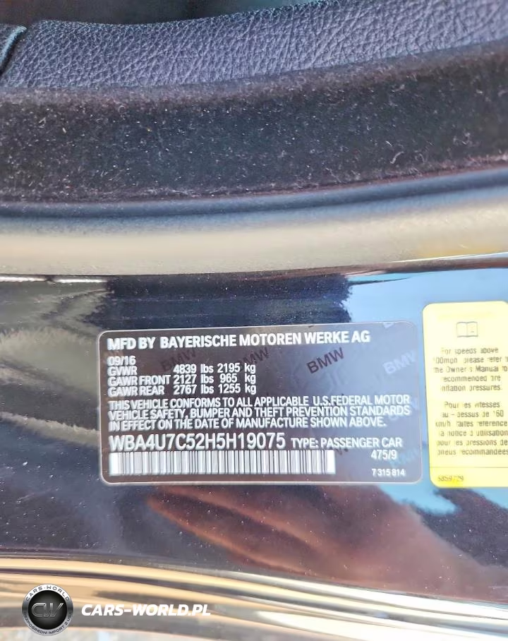 2017 BMW 430I VIN:WBA4U7C52H5H19075 - 12