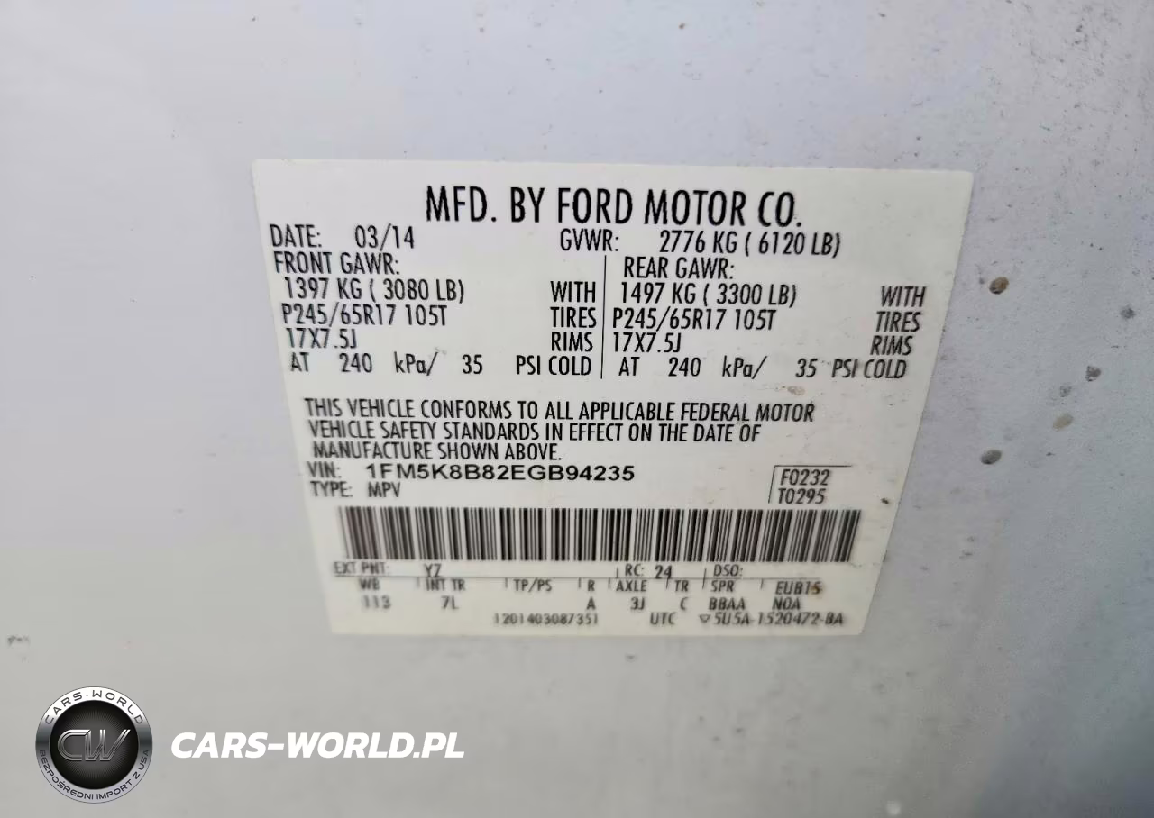 2014 Ford Explorer VIN:1FM5K8B82EGB94235 - 13
