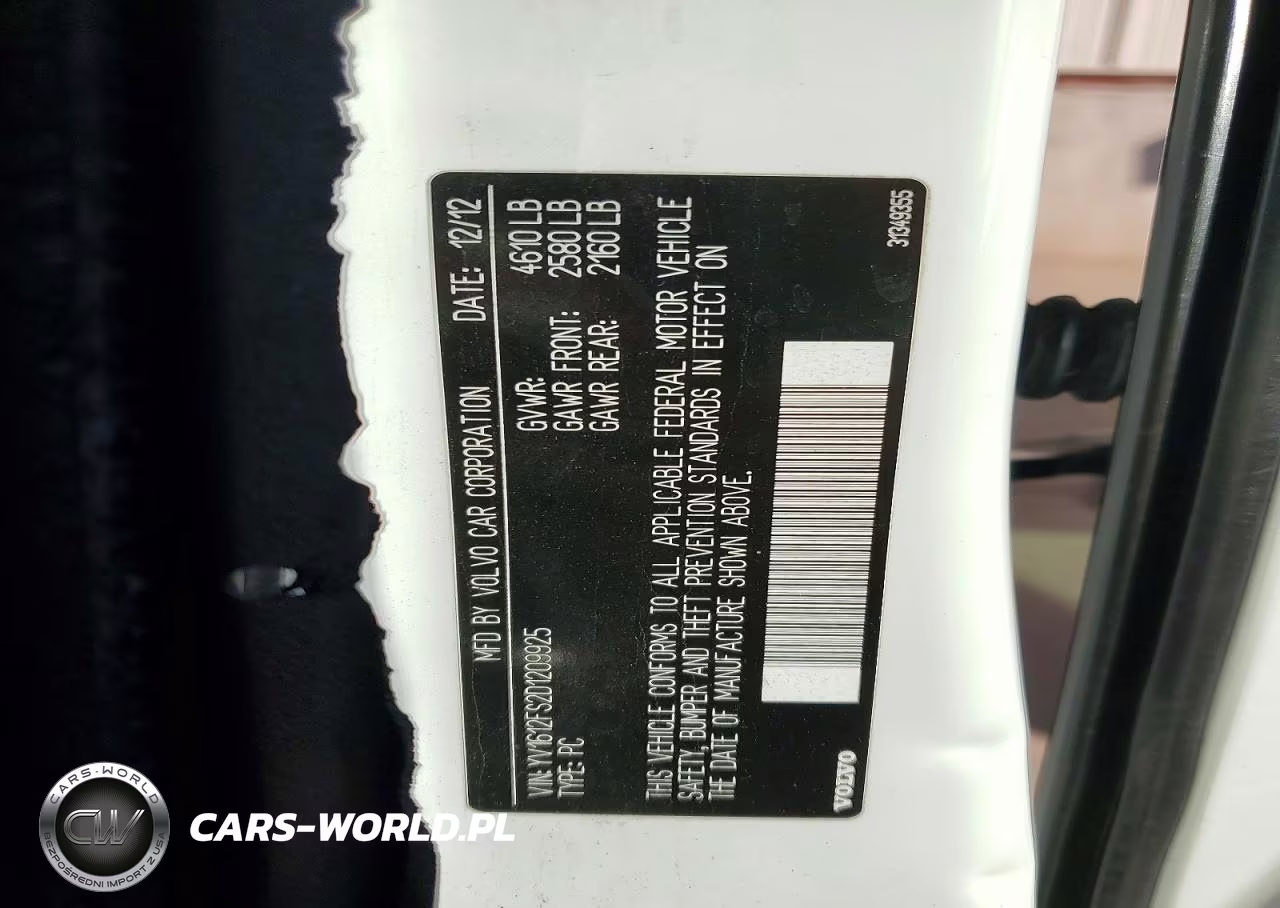 2013 Volvo S60 T5 VIN:YV1612FS2D1209925 - 12