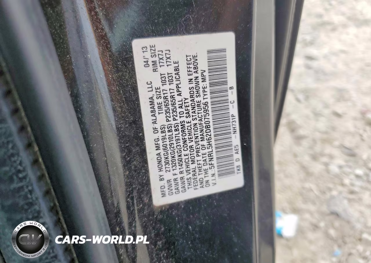 2013 Honda Odyssey Exl VIN:5FNRL5H62DB075956 - 14