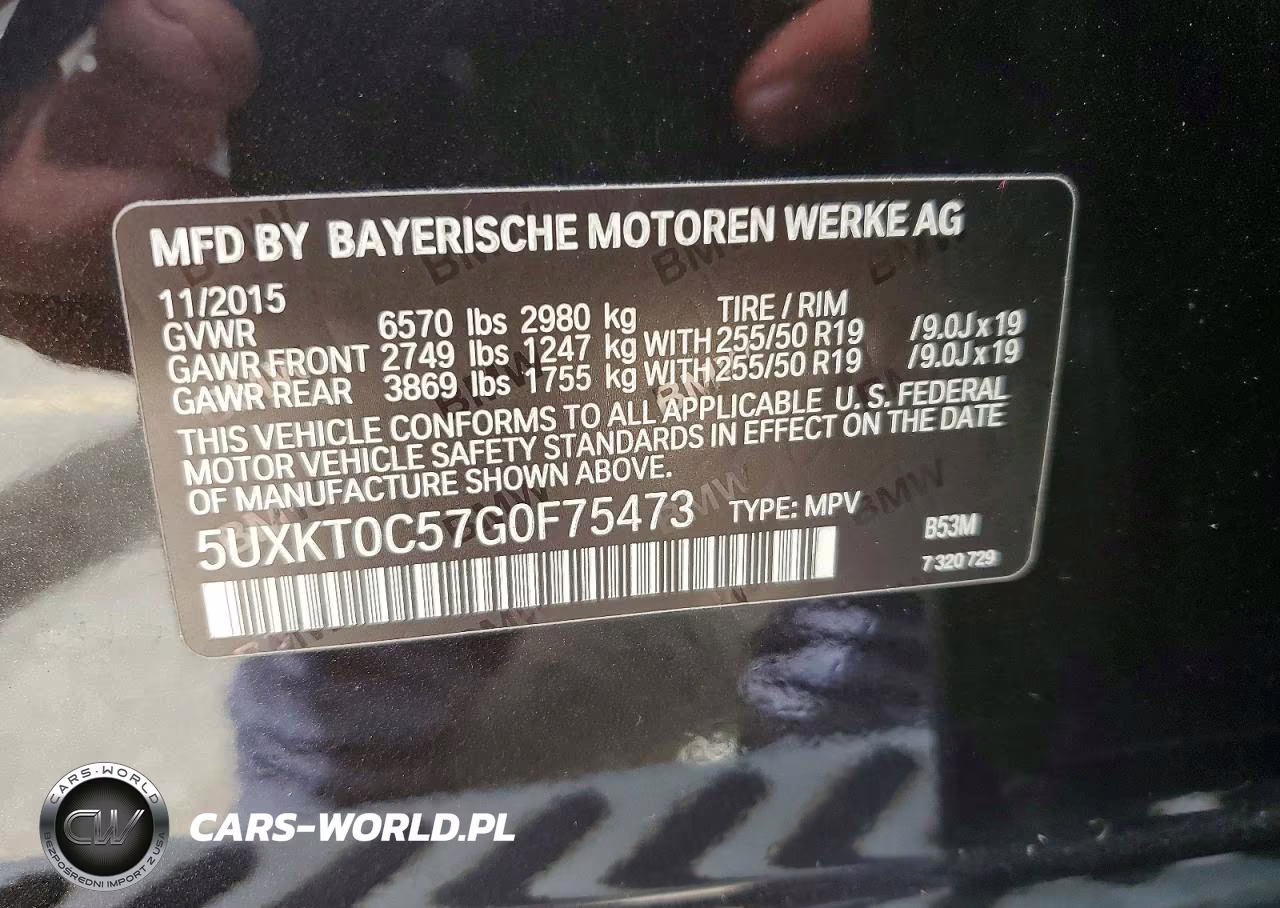 2016 BMW X5 Xdr40E VIN:5UXKT0C57G0F75473 - 12