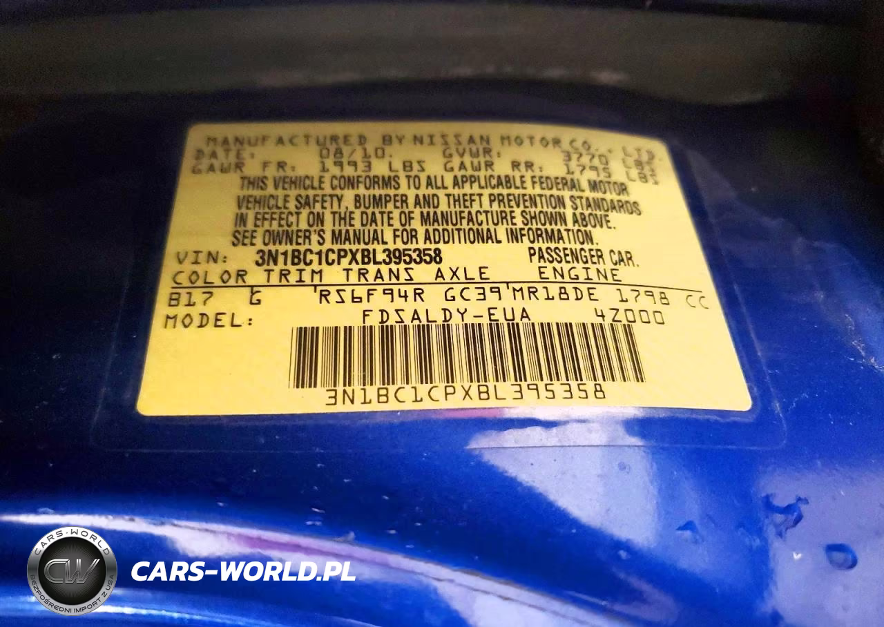 2011 Nissan Versa 1.8 S VIN:3N1BC1CPXBL395358 - 12