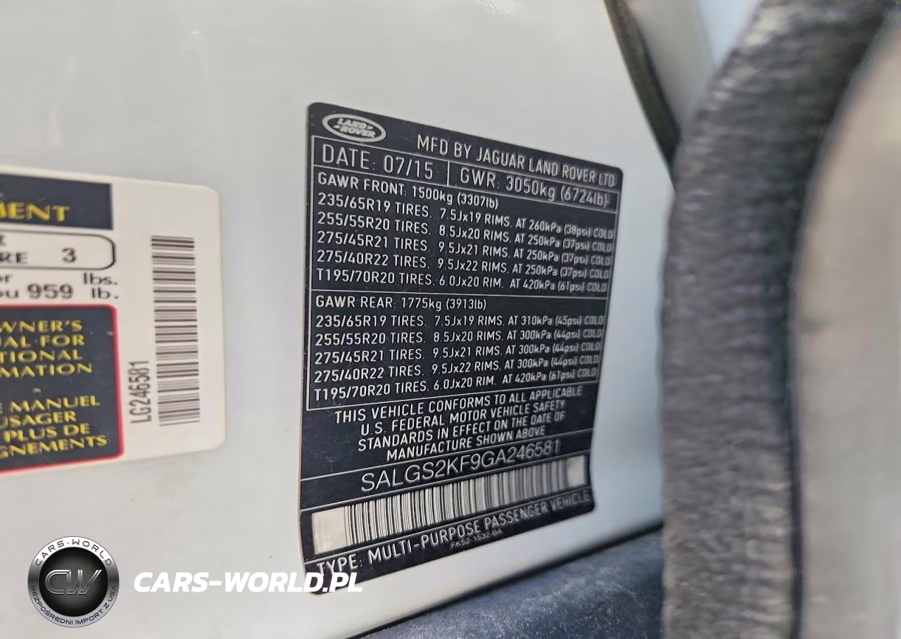 2016 Land Rover Range Rover Hse VIN:SALGS2KF9GA246581 - 13