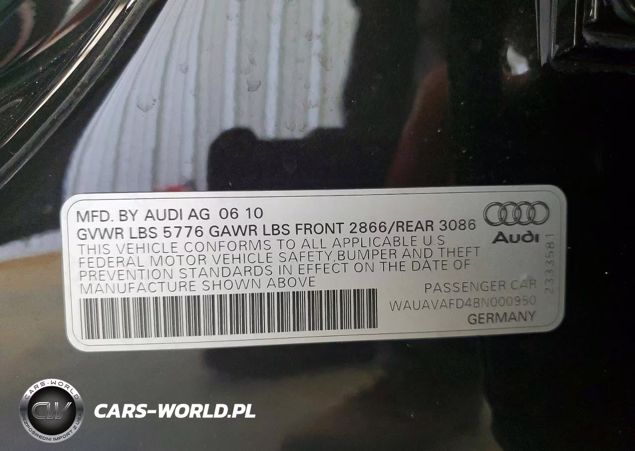 2011 Audi A8 VIN:WAUAVAFD4BN000950 - 12