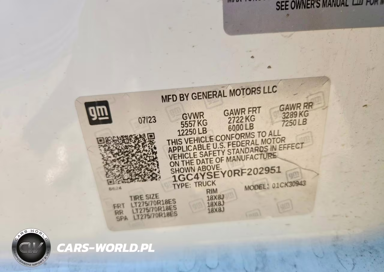 2024 Chevrolet Silverado K3500 VIN:1GC4YSEY0RF202951 - 12
