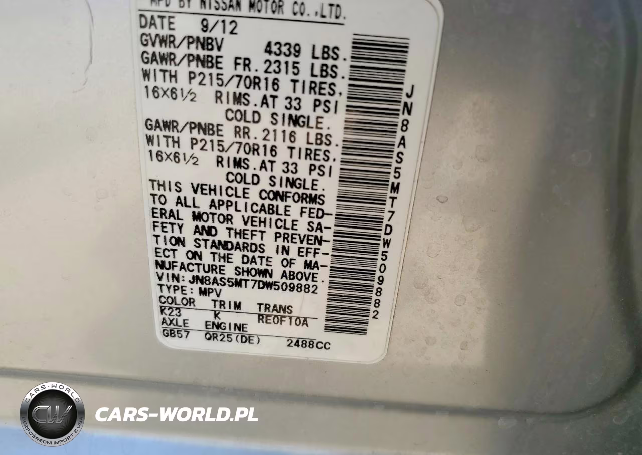 2013 Nissan Rogue S VIN:JN8AS5MT7DW509882 - 12