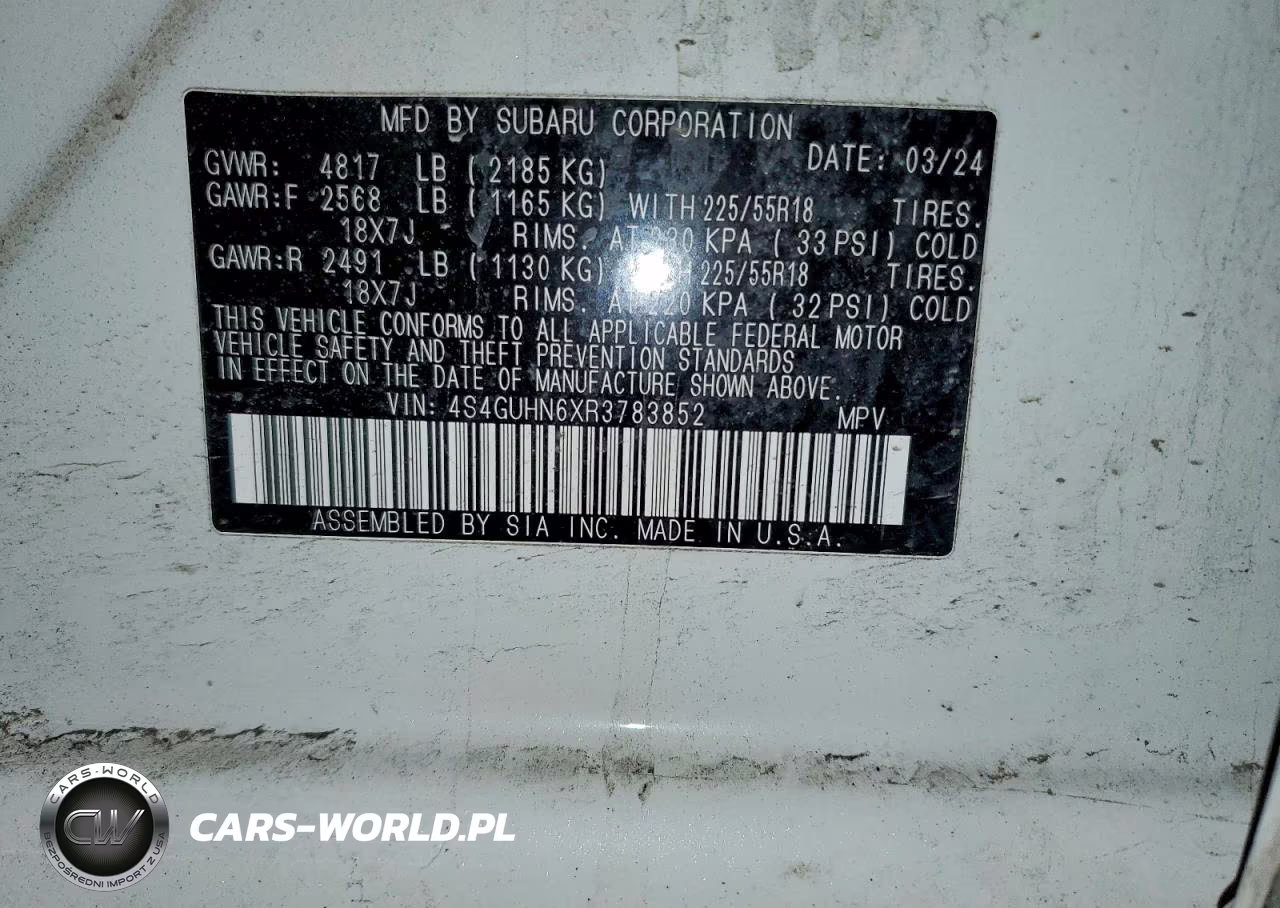 2024 Subaru Crosstrek Limited VIN:4S4GUHN6XR3783852 - 12