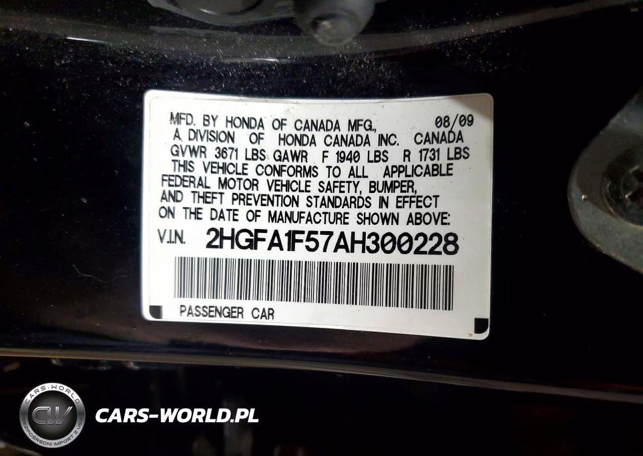 2010 Honda Civic Lx VIN:2HGFA1F57AH300228 - 12
