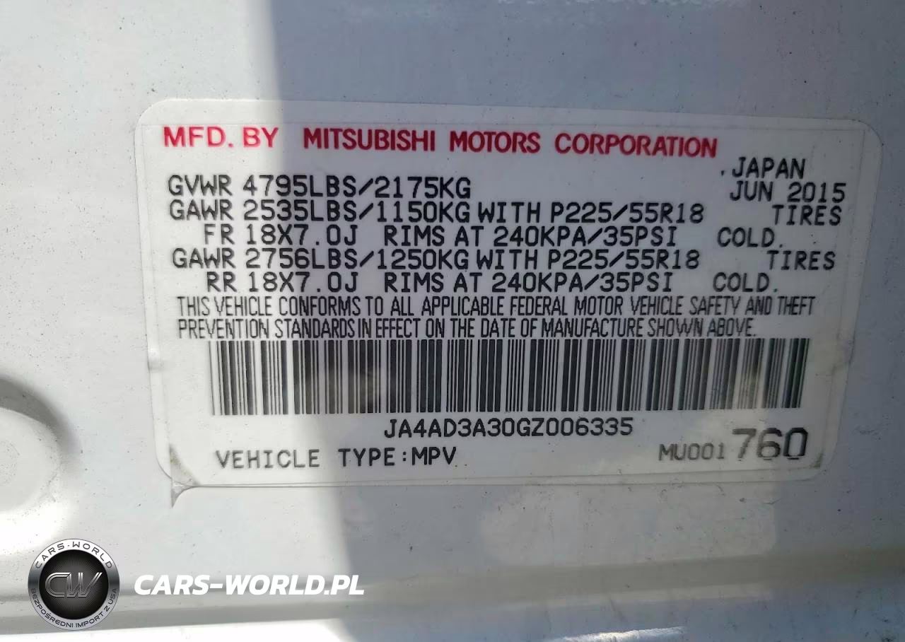 2016 Mitsubishi Outlander Se VIN:JA4AD3A30GZ006335 - 13