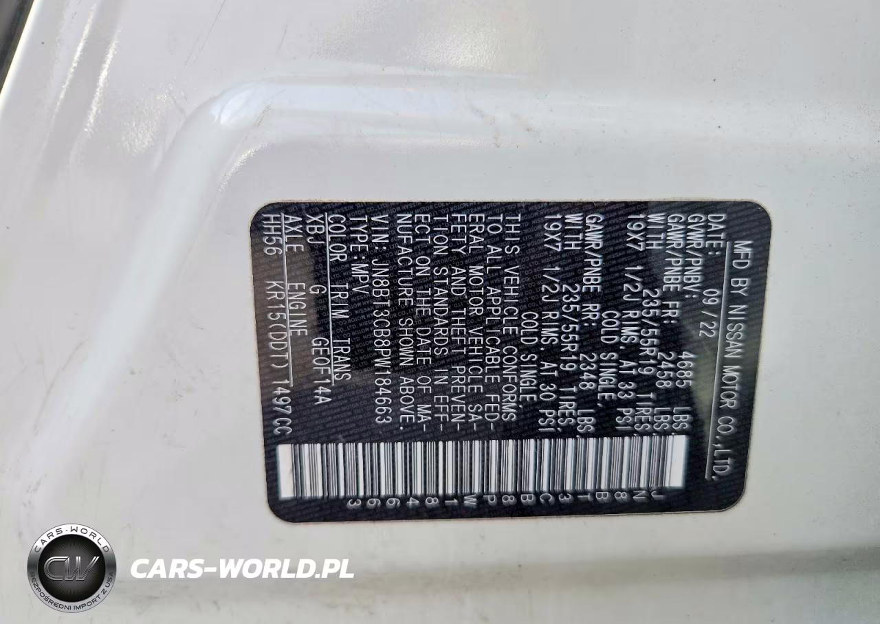 2023 Nissan Rogue Sl VIN:JN8BT3CB8PW184663 - 14
