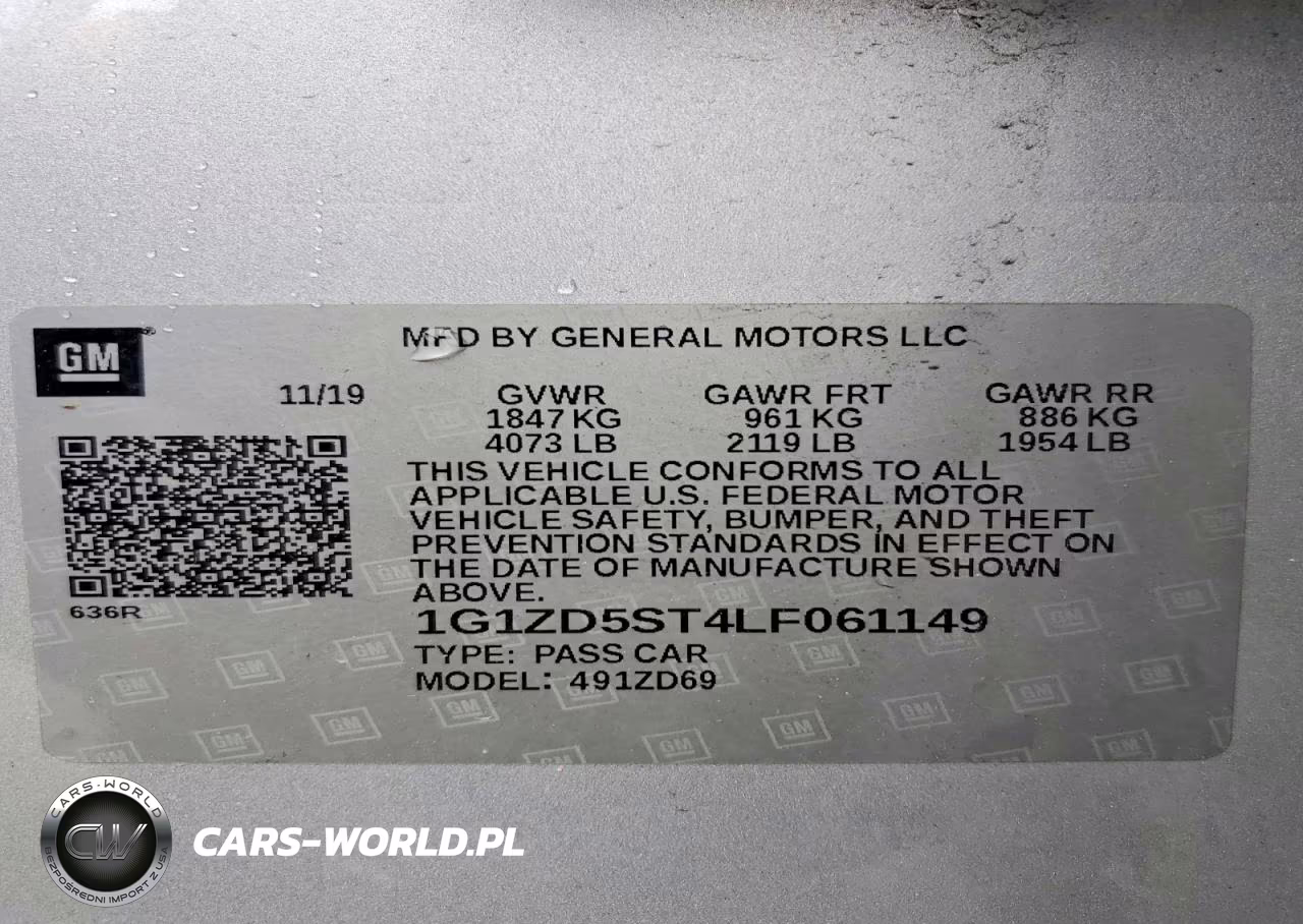 2020 Chevrolet Malibu Lt VIN:1G1ZD5ST4LF061149 - 13