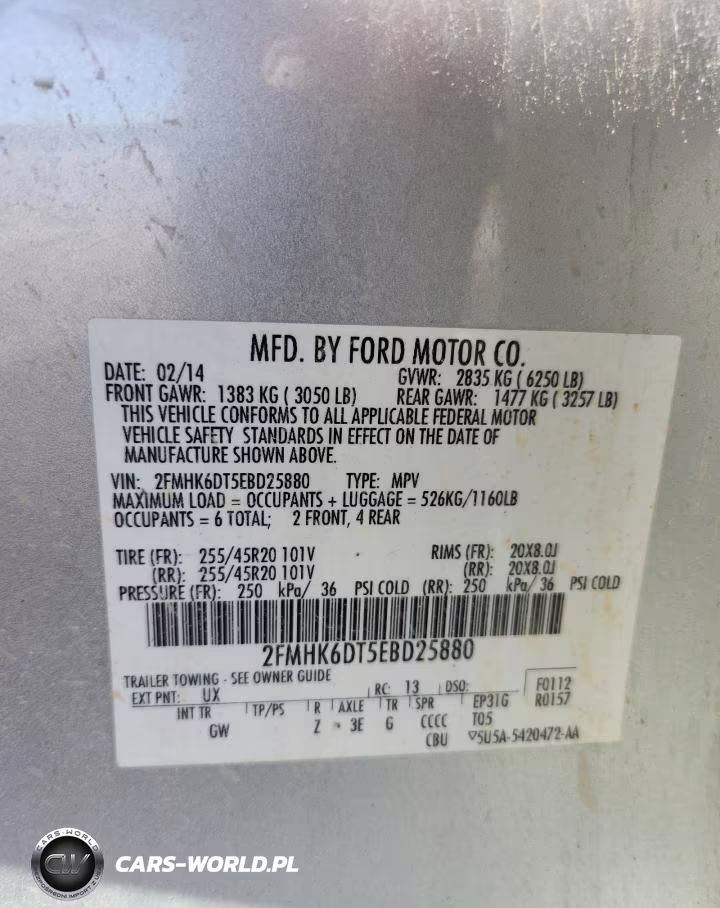 2014 Ford Flex Limited VIN:2FMHK6DT5EBD25880 - 12