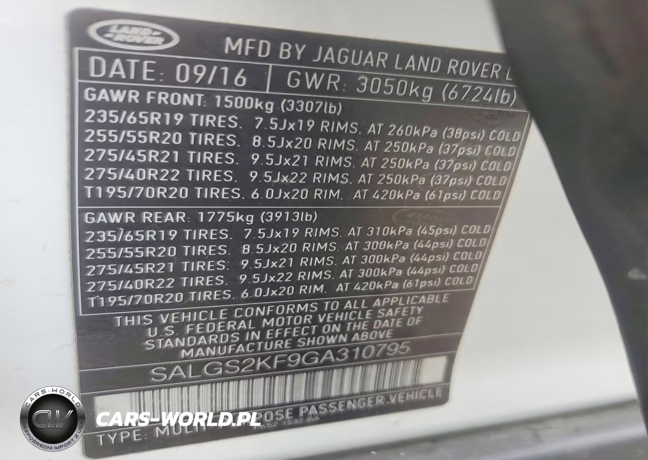 2016 Land Rover Range Rover Hse VIN:SALGS2KF9GA310795 - 13