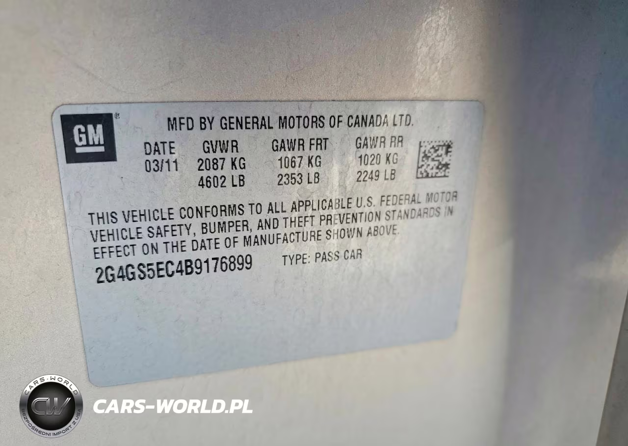 2011 Buick Regal Cxl VIN:2G4GS5EC4B9176899 - 12