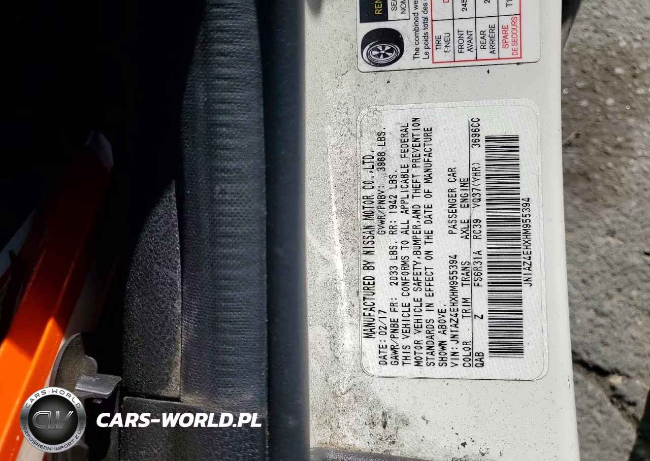 2017 Nissan 370Z Nismo Tech VIN:JN1AZ4EHXHM955394 - 12