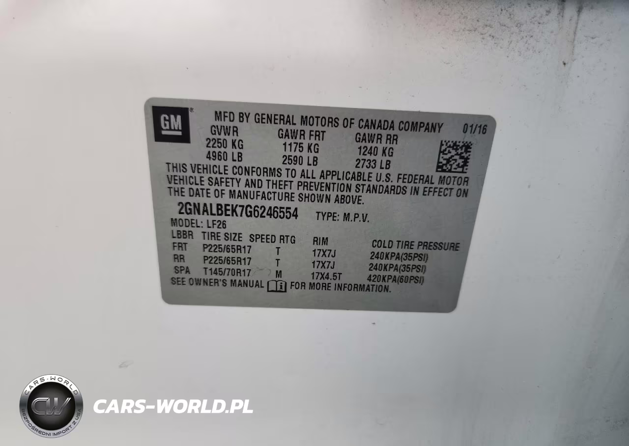2016 Chevrolet Equinox Ls VIN:2GNALBEK7G6246554 - 13